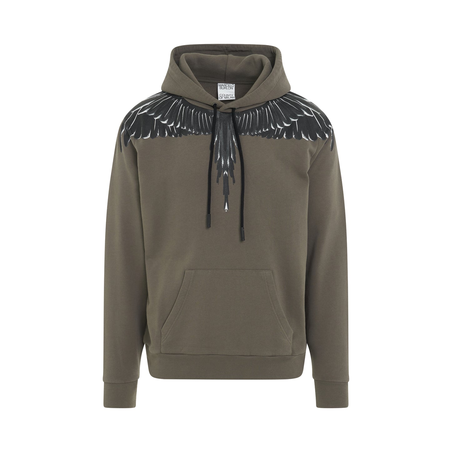 Icon Wings Regular Fit Hoodie in Army/Black