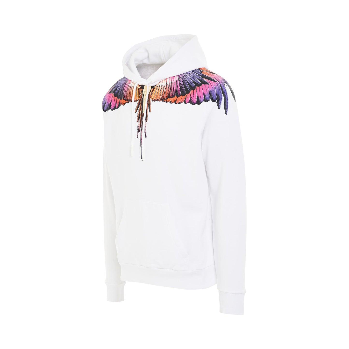 Icon Wings Regular Hoodie in White/Pink