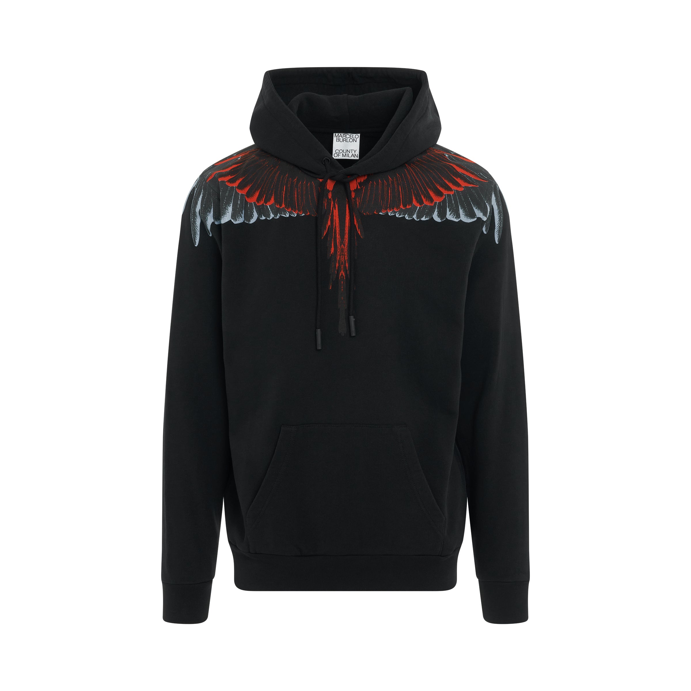 Icon Wings Regular Fit Hoodie in Black/Red