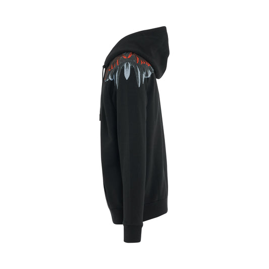 Icon Wings Regular Fit Hoodie in Black/Red