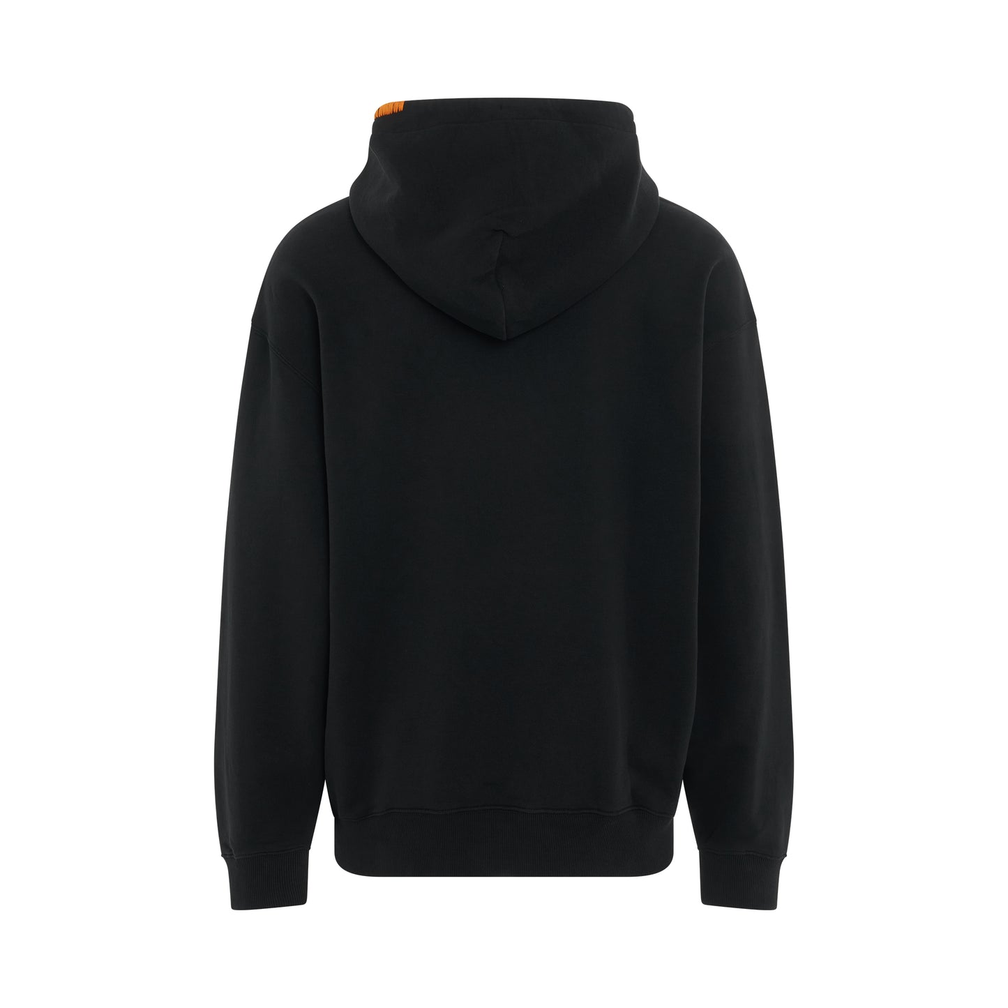 Stitch Cross Comfort Hoodie in Black/Orange