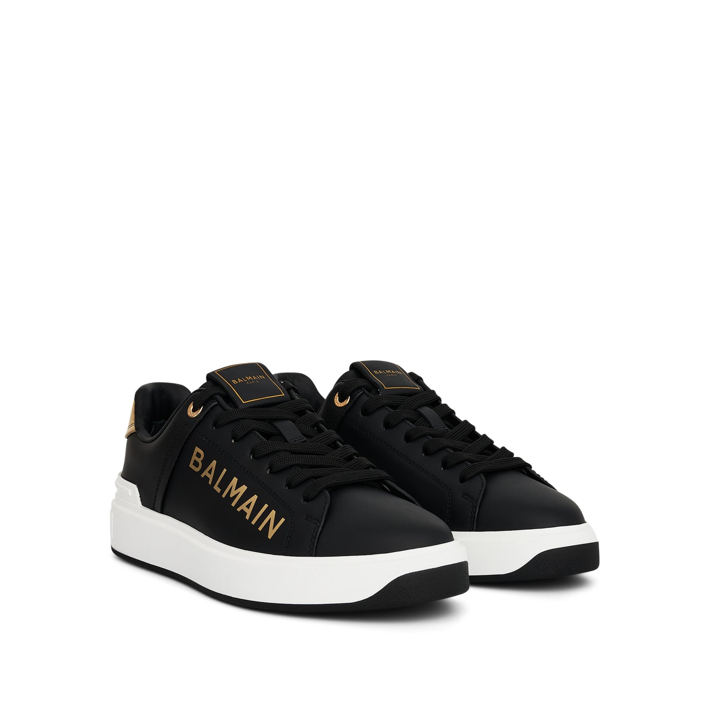 B-Court Low Sneaker in Black/Gold