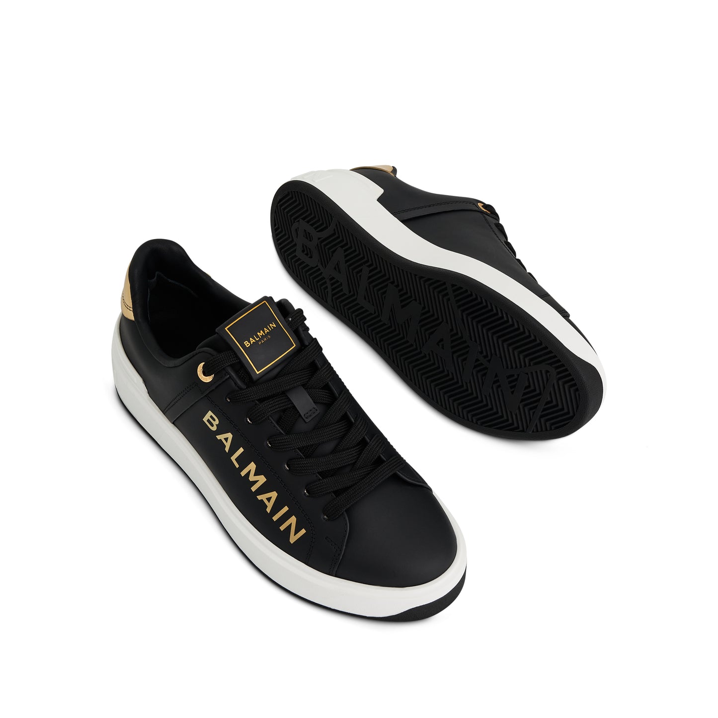 B-Court Low Sneaker in Black/Gold