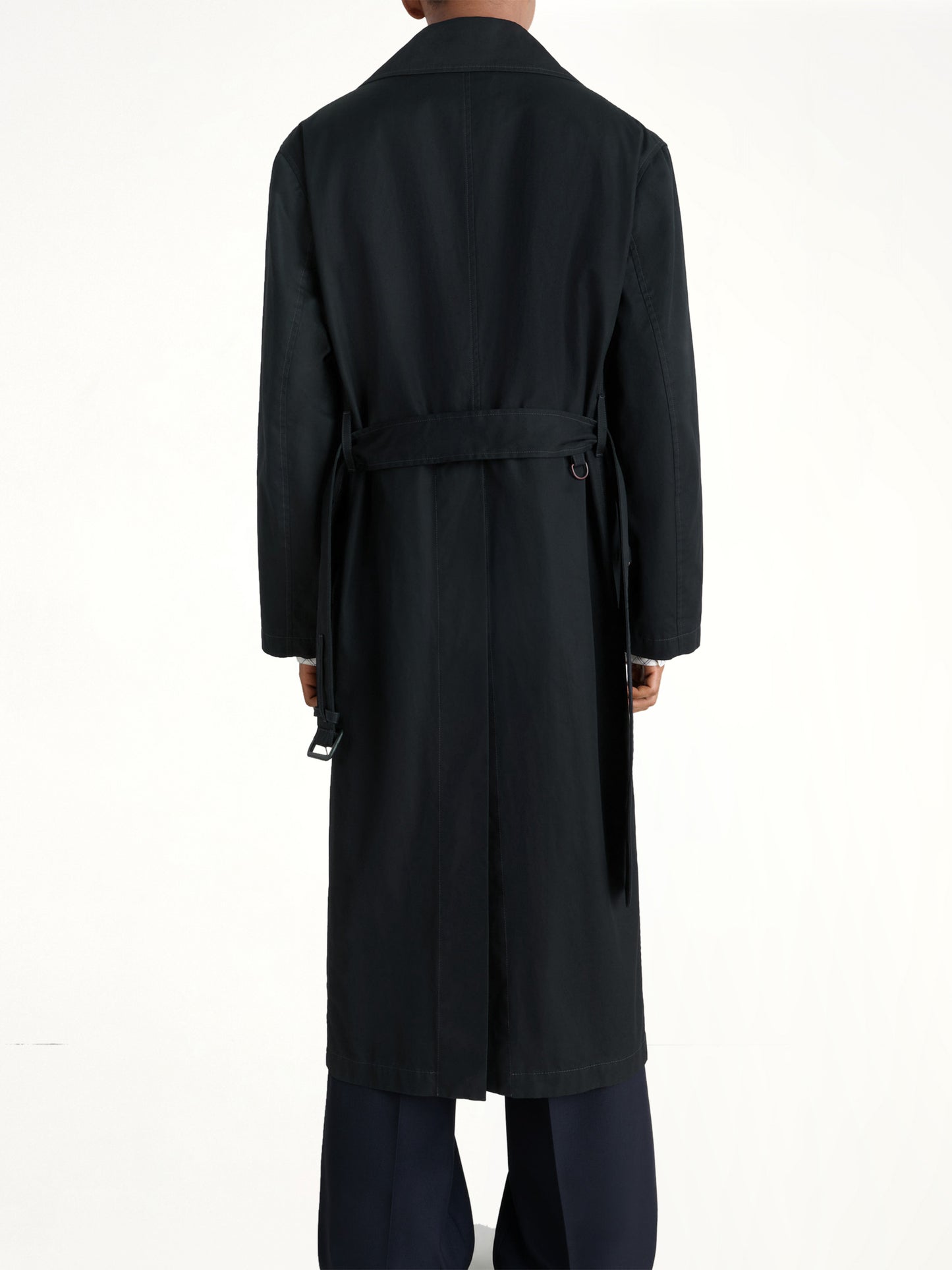 Light Trench Coat in Black