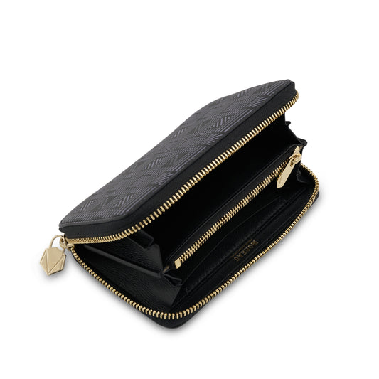 Continental Zip Wallet in Black