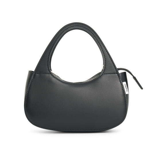 Micro Baguette Swipe Bag in Black