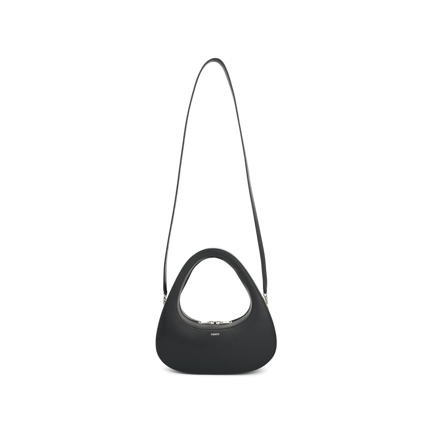 Crossbody Baguette Swipe Bag in Black