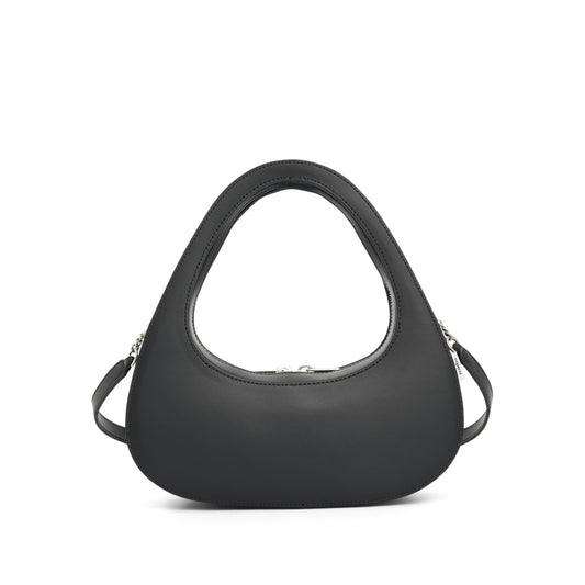 Crossbody Baguette Swipe Bag in Black