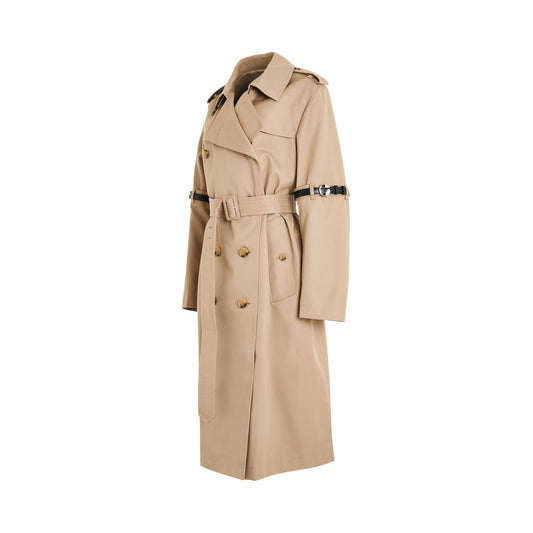 Hybrid Trench Coat in Beige