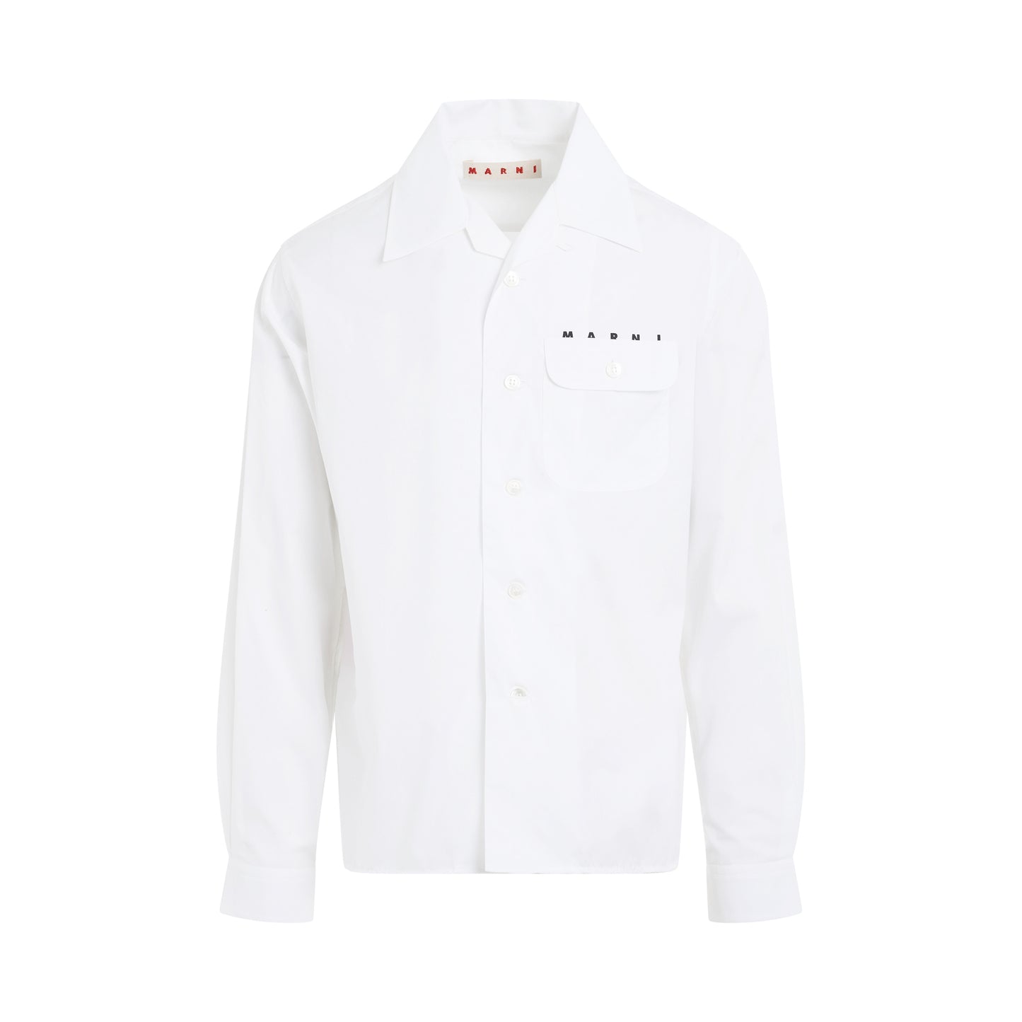 Logo Long Sleeve Shirt in Lily White
