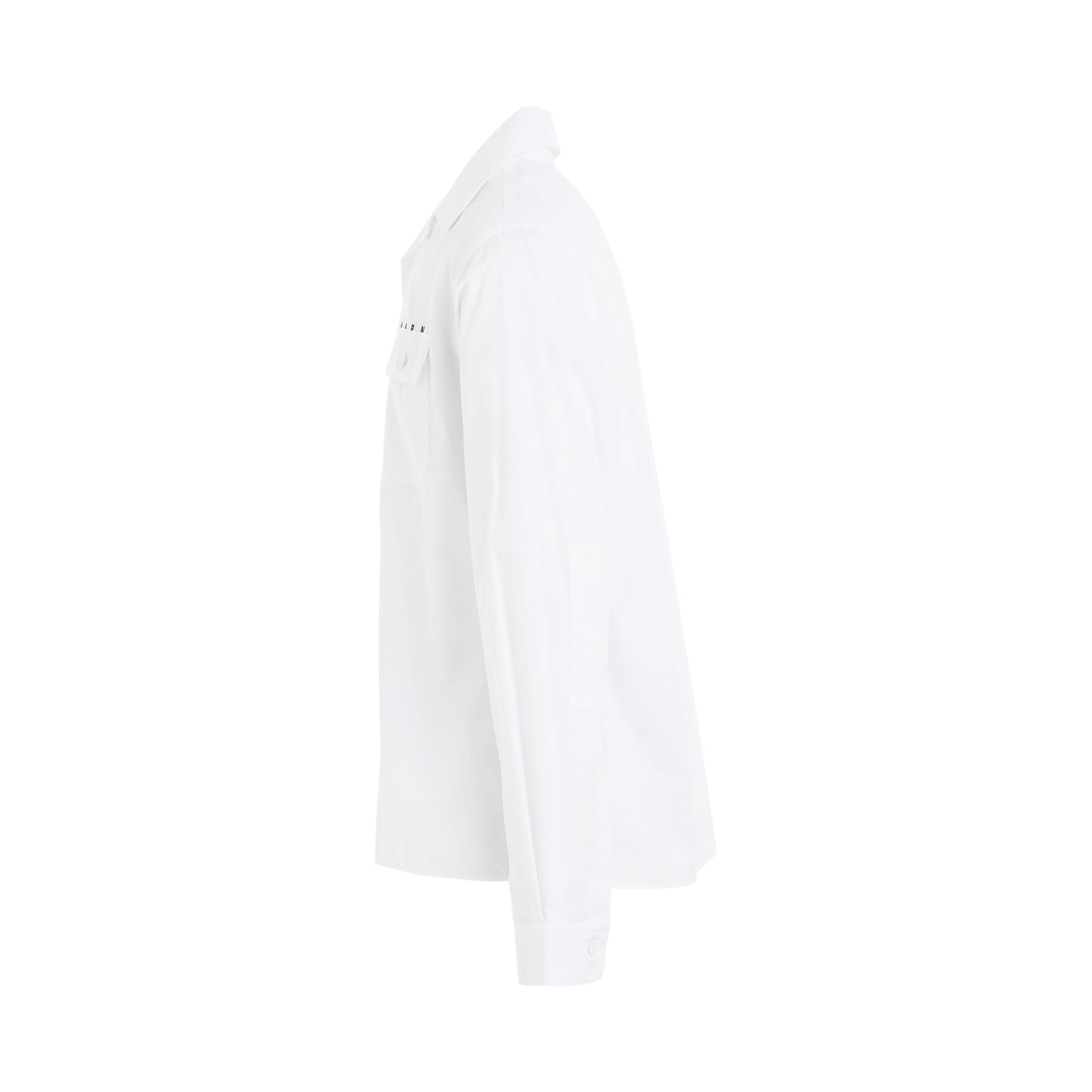 Logo Long Sleeve Shirt in Lily White
