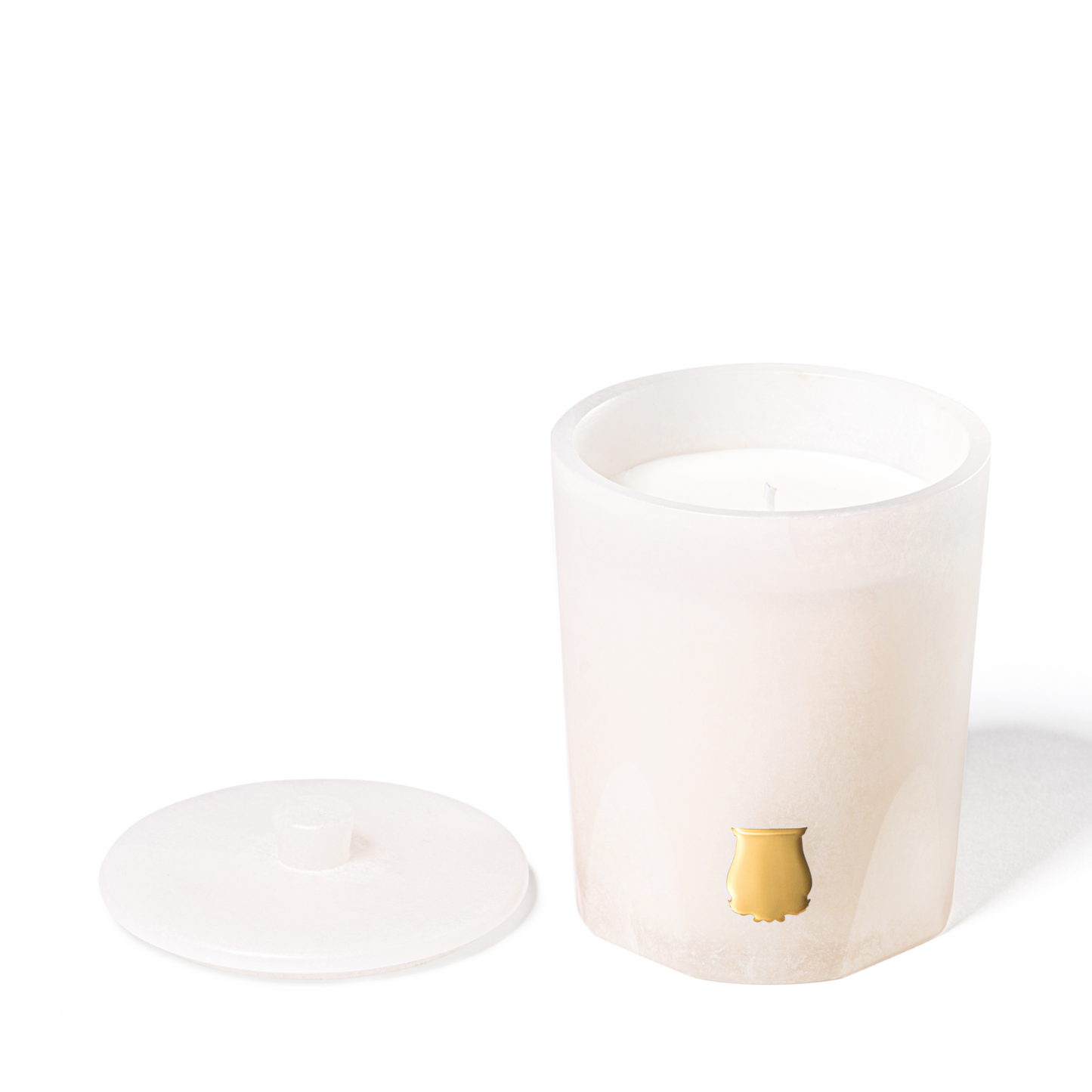 Vesta Alabaster Candle with Lid