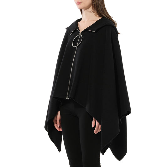 Cape W Zip in Black