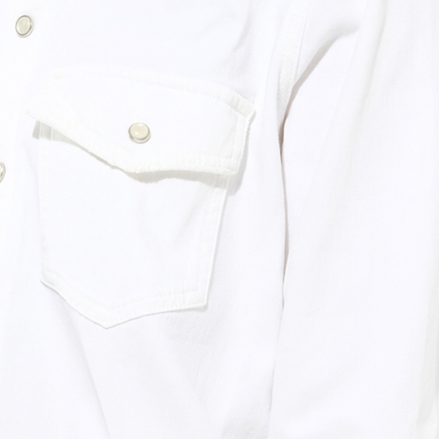 Chambray Denim Shirt in White