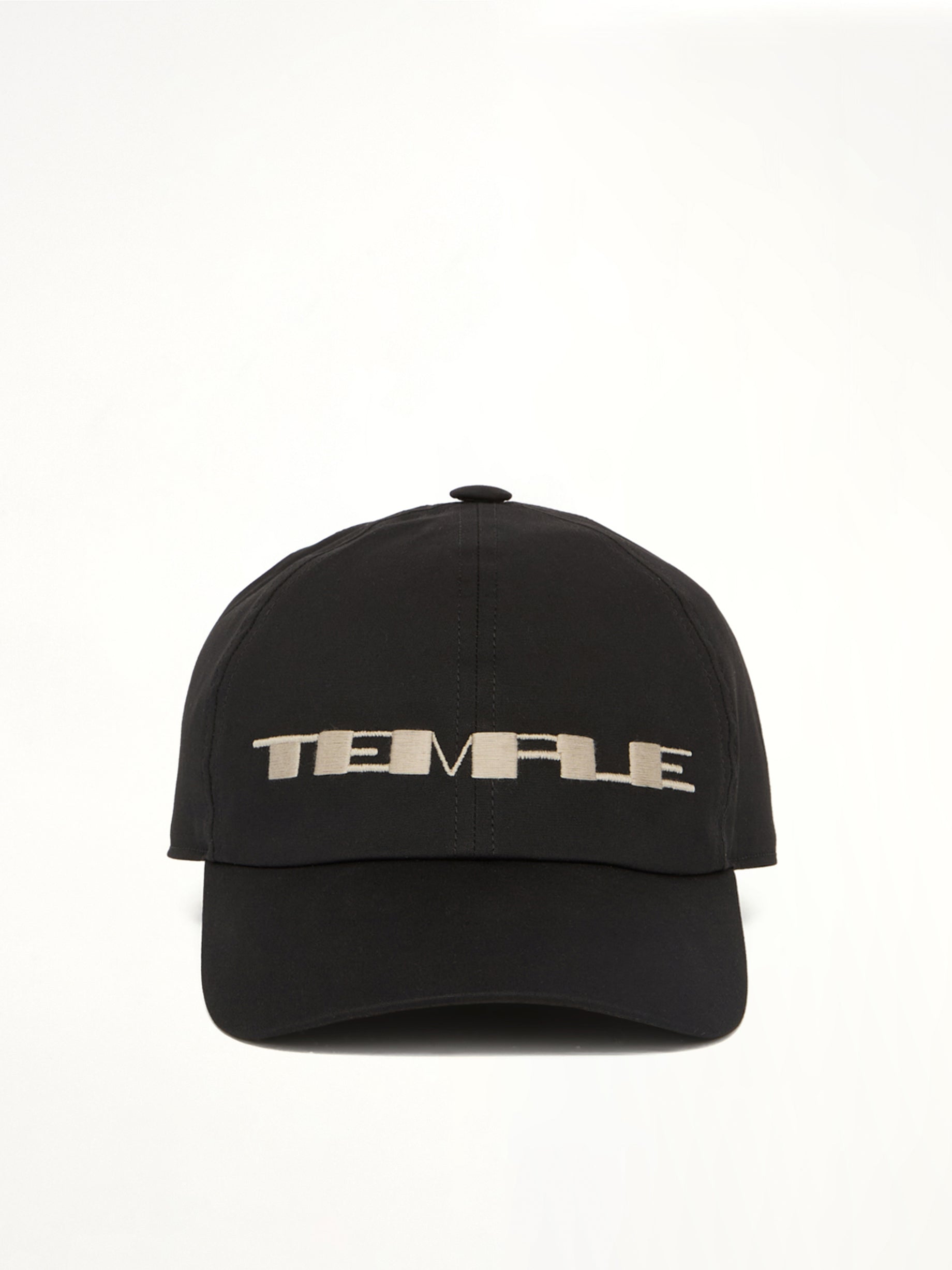 RICK OWENS DRKSHDW , Temple Cap in Black/Pearl Front View from MARAIS