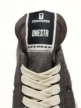 One Star Fur Sneaker A14796C in Dark Dust/Black  | RICK OWENS DRKSHDW