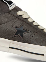 One Star Fur Sneaker A14796C in Dark Dust/Black  | RICK OWENS DRKSHDW