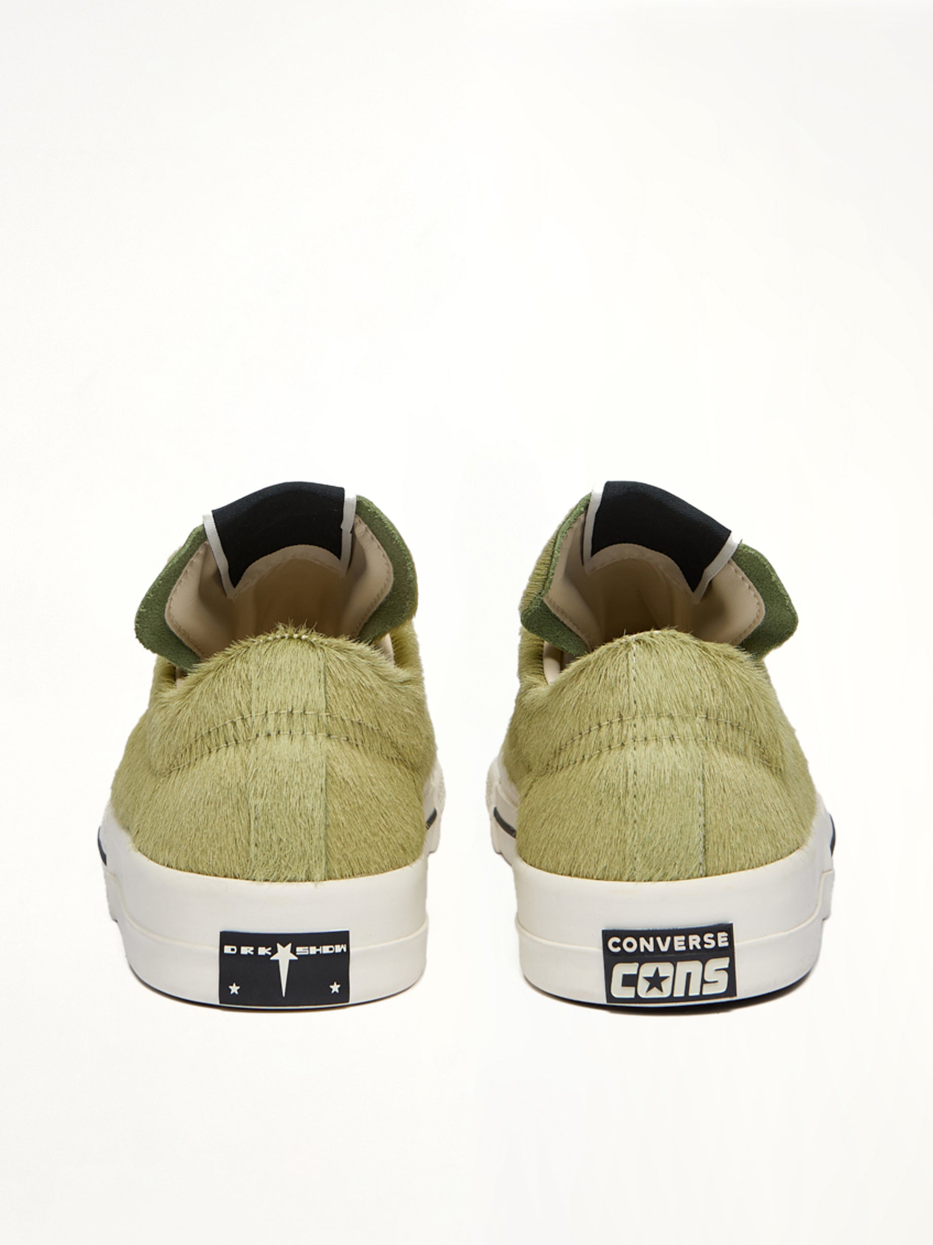 One Star Fur Sneaker A14797C in Acid/Black  | RICK OWENS DRKSHDW