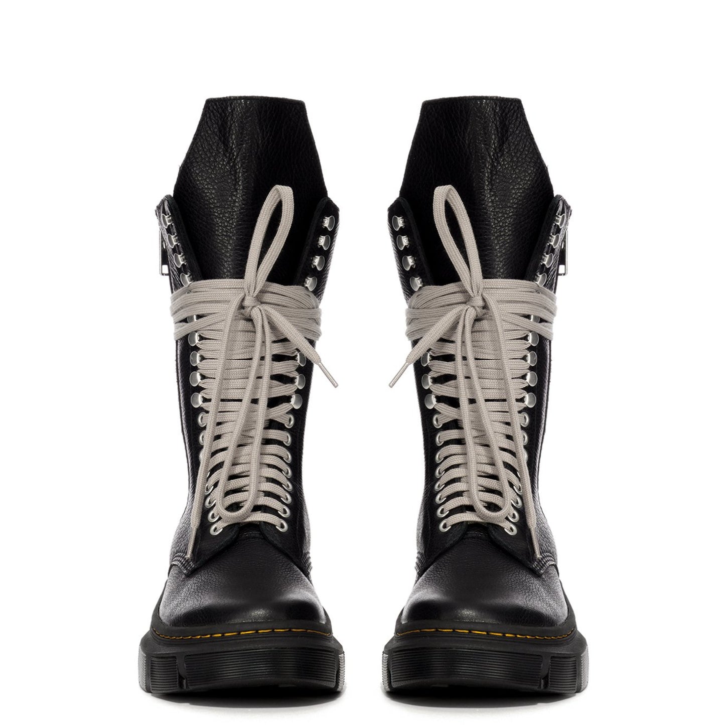 Rick Owens x Dr. Martens 1918 Calf Length Boots in Black
