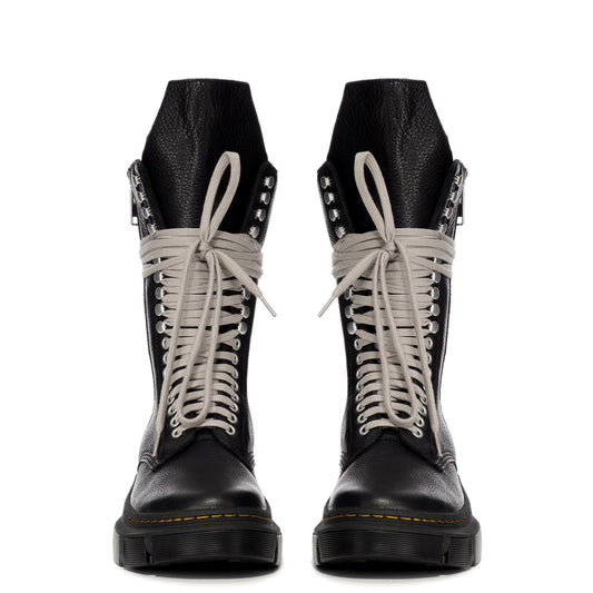 Rick Owens x Dr. Martens 1918 Calf Length Boots in Black