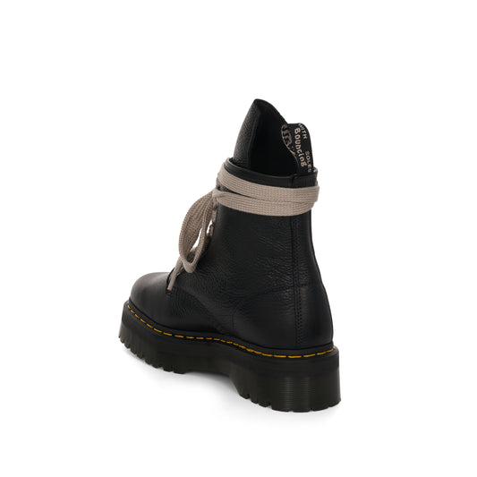 Rick Owens x Dr. Martens Quad Sole Jumbo Lace Boot in Black