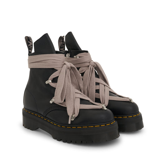 Rick Owens x Dr. Martens Quad Sole Pentagram Jumbo Lace Boot in Black