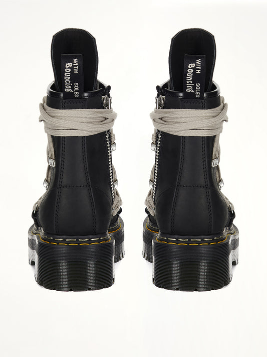 Rick Owens x Dr. Martens 1460 Quad Sole Megalace Boots in Black