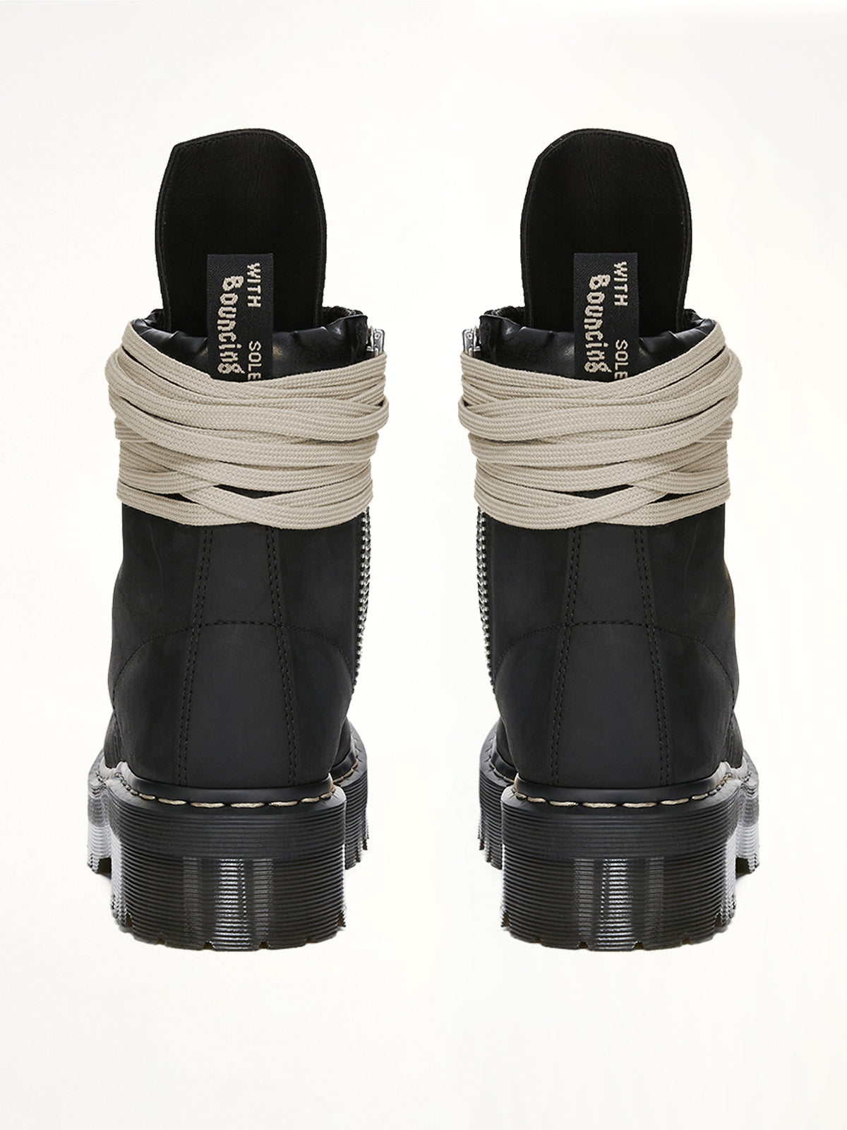 Rick Owens x Dr. Marten Quad Sole Steeltoe Boots in Black