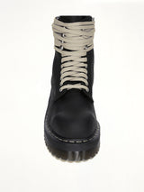 Rick Owens x Dr. Marten Quad Sole Steeltoe Boots in Black