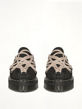 Rick Owens x Dr. Marten Quad Sole Megalace Mule in Black