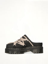 Rick Owens x Dr. Marten Quad Sole Megalace Mule in Black