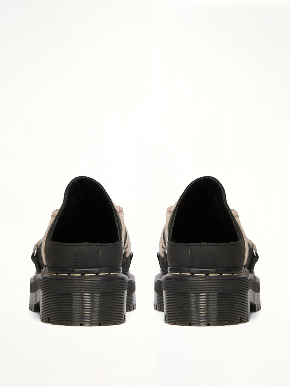Rick Owens x Dr. Marten Quad Sole Megalace Mule in Black