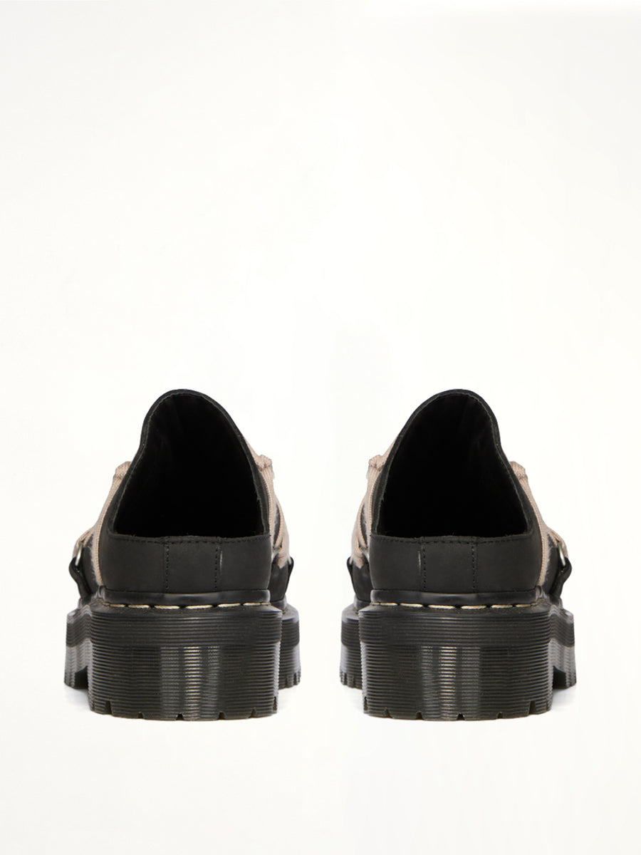 Rick Owens x Dr. Marten Quad Sole Megalace Mule in Black