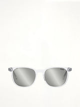 InDior S1F 85A4 Crystal-Tone Rectangular Sunglasses in Bronze