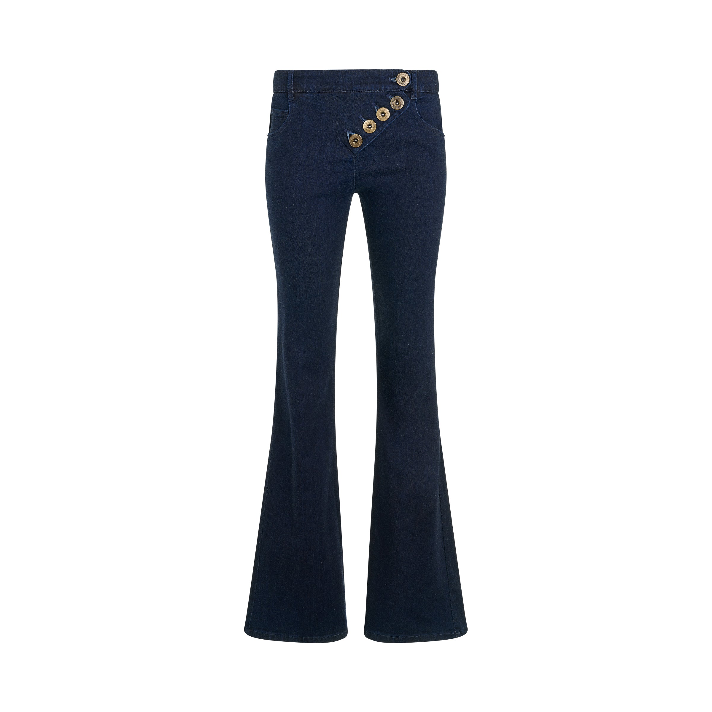 Pant with Buttons in Blue