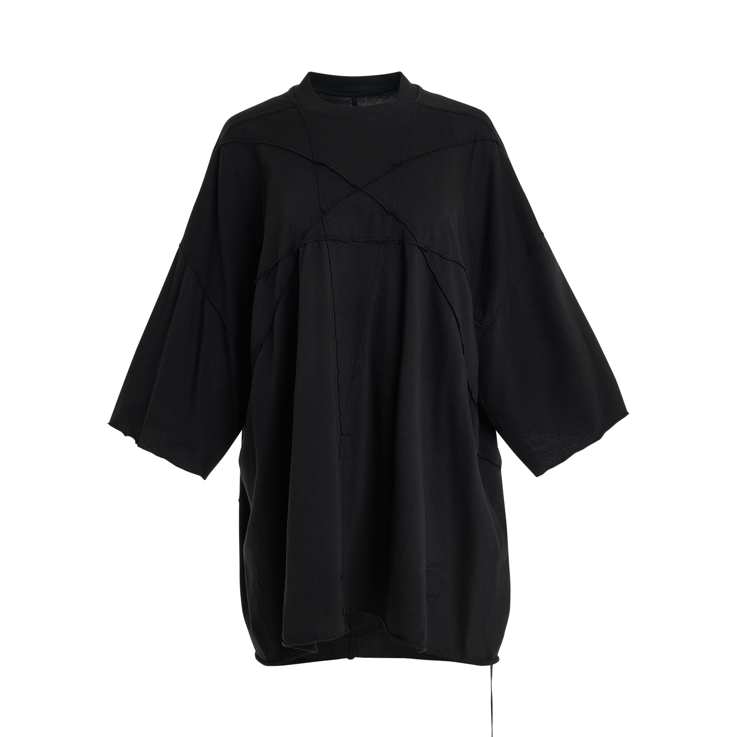 Jumbo Penta Seam Tommy T-Shirt in Black