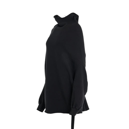 Women Shroud Sweatshirt in Black