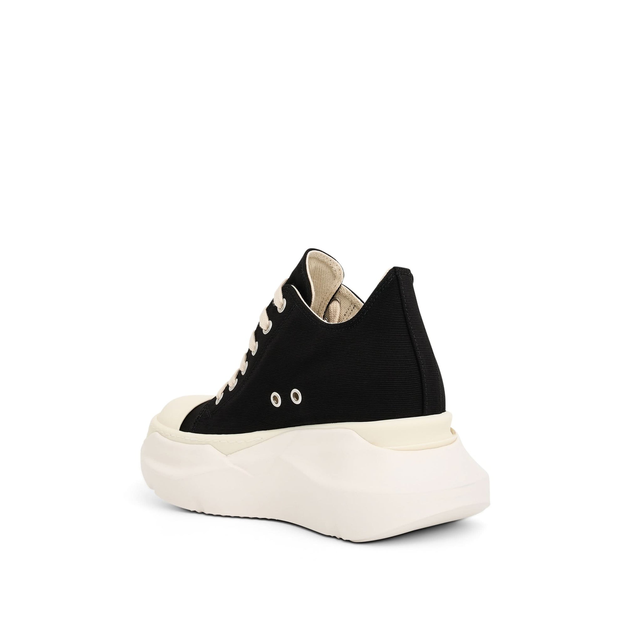 Abstract Sneaker in Black/Milk Back View | RICK OWENS DRKSHDW