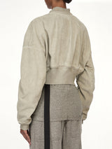 Flight Jacket Cropped in Sand