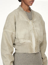 Flight Jacket Cropped in Sand