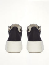 Mega Bumper Jumbolace Low Sneaks in Black/Milk  | RICK OWENS DRKSHDW