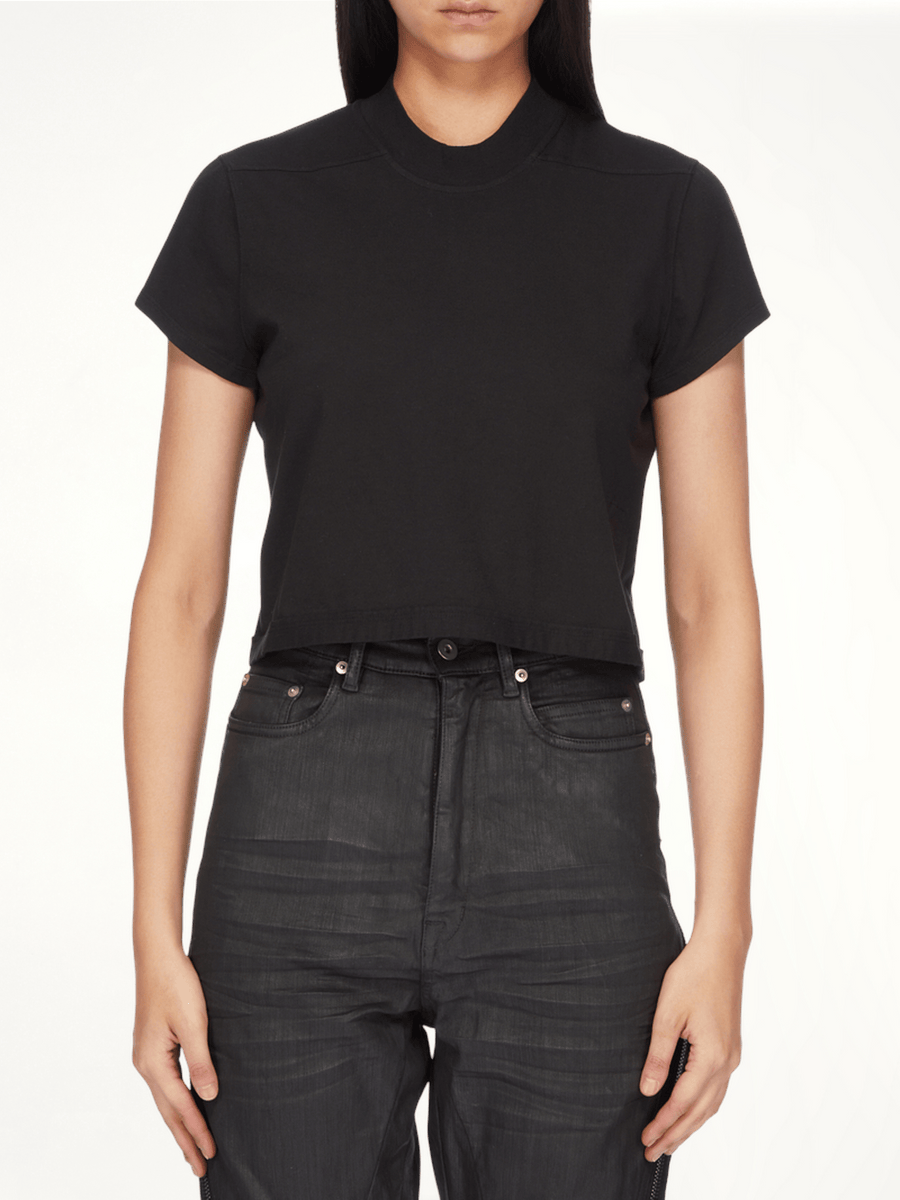 Cropped Small Level T-Shirt in Black