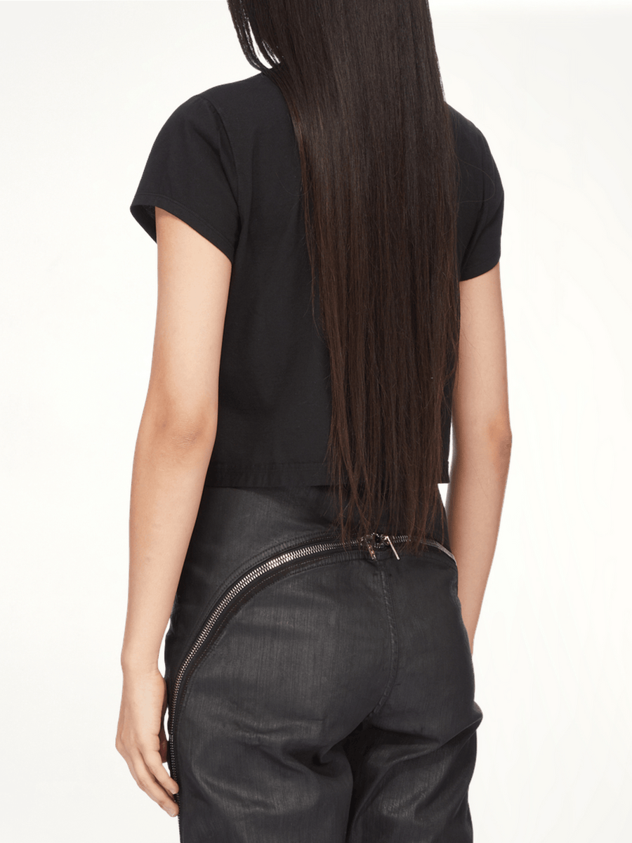 Cropped Small Level T-Shirt in Black