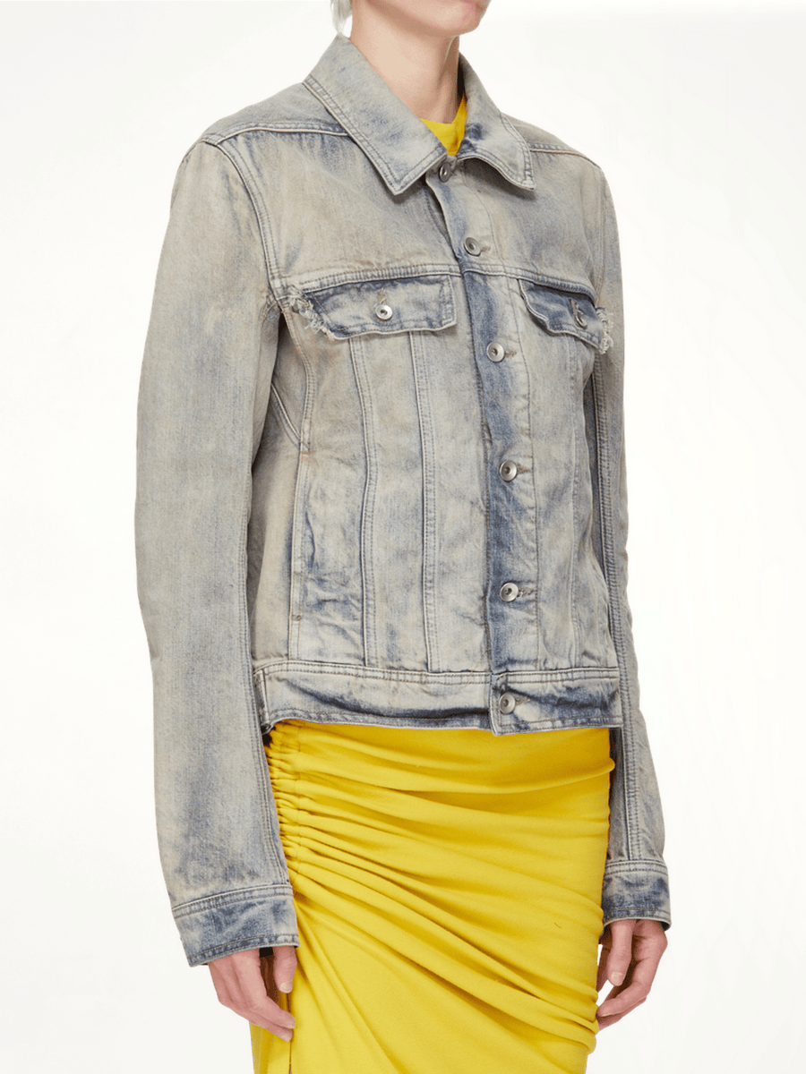 Trucker Worker Jacket in Mineral Pearl