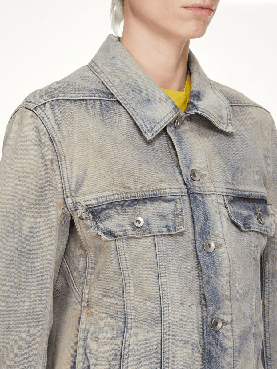 Trucker Worker Jacket in Mineral Pearl