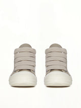 Jumbolace Low Sneaks in Dirty Pearl/Milk Back View | RICK OWENS DRKSHDW