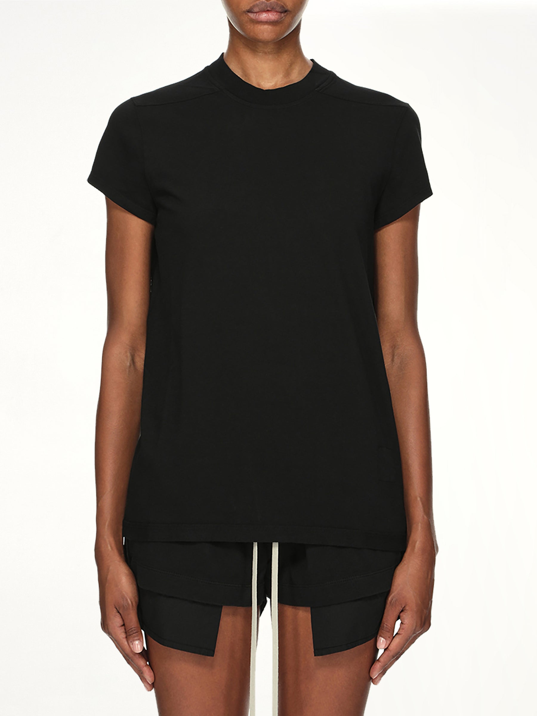 Cotton Jersey Small Level T-Shirt in Black