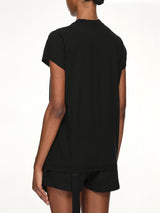 Cotton Jersey Small Level T-Shirt in Black