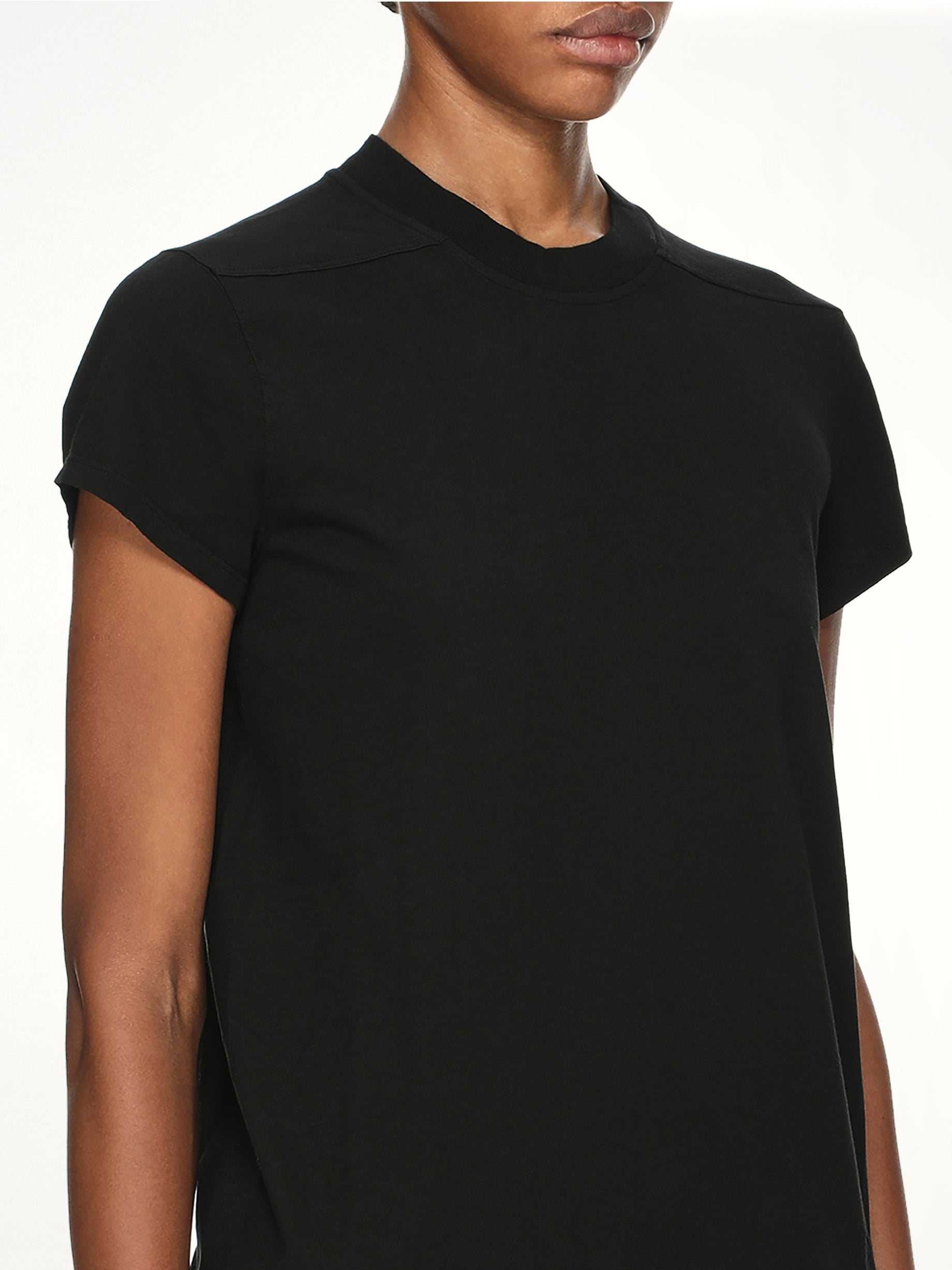 Cotton Jersey Small Level T-Shirt in Black