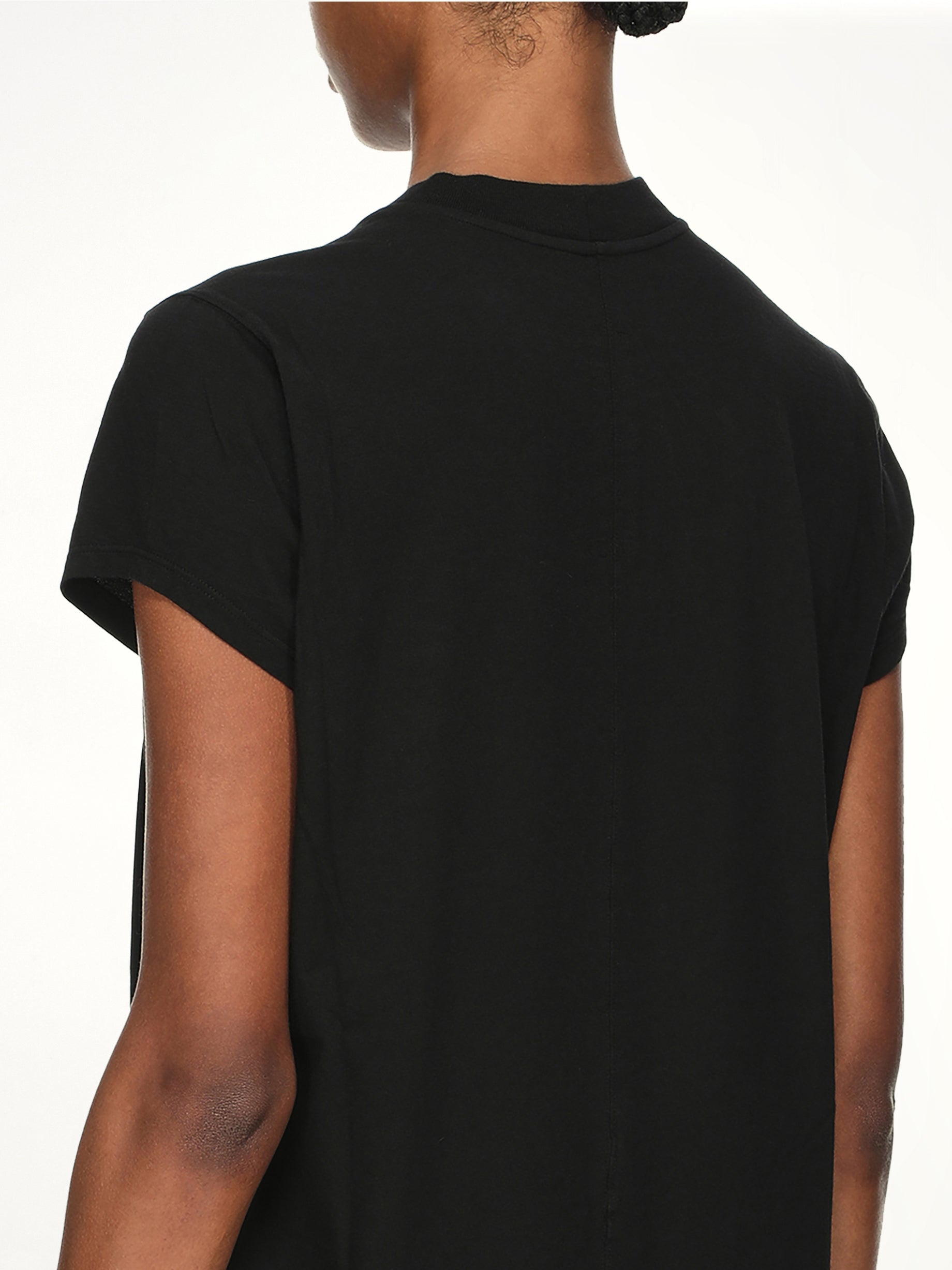 Cotton Jersey Small Level T-Shirt in Black